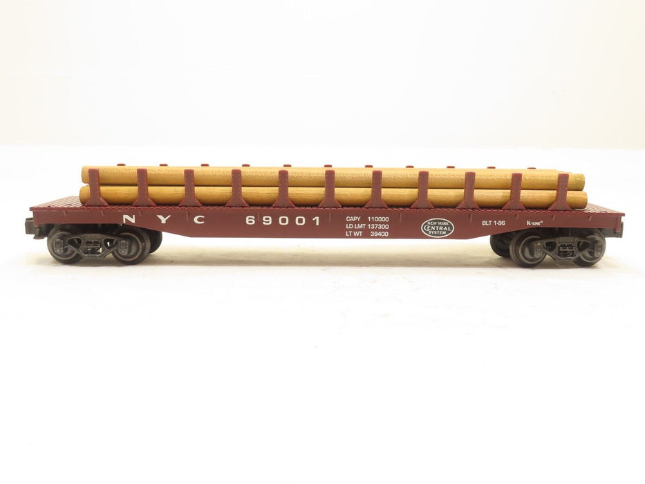 K-Line K-69001 NYC Classic Flatcar w/stakes LN