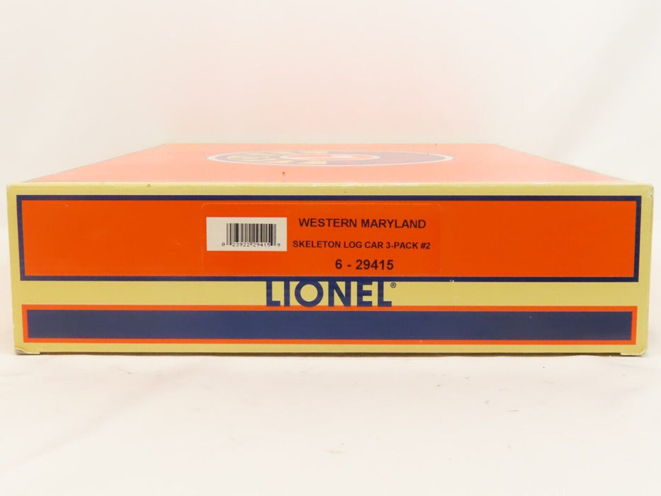 Lionel 6-29415 Western Maryland Log Car 3 Pack LN