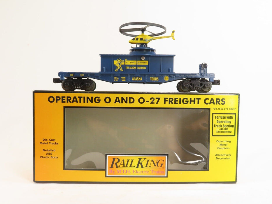 MTH 30-79175 Alaska Flatcar with Operating Helicopter LN