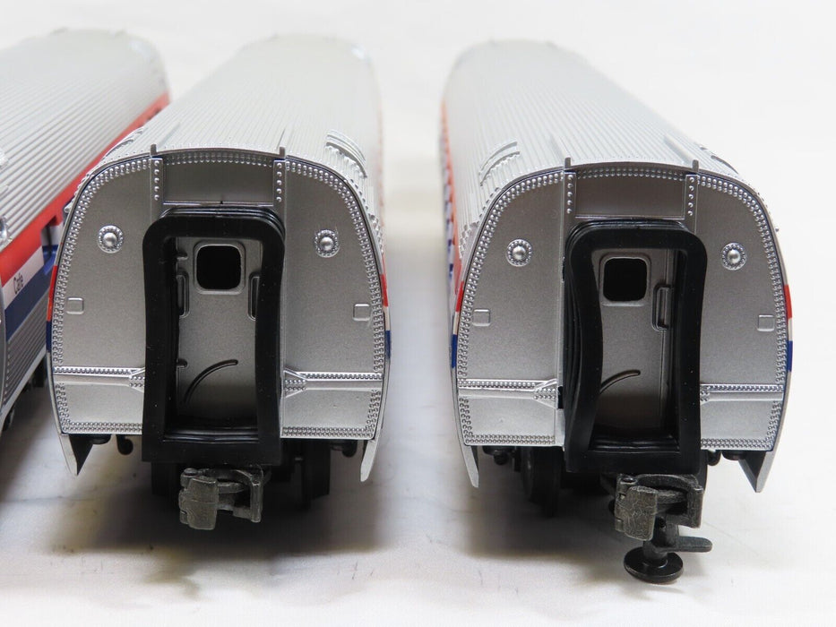 MTH 20-6519 Amtrak Amfleet 4-Car Set with Broken Couplers AS IS