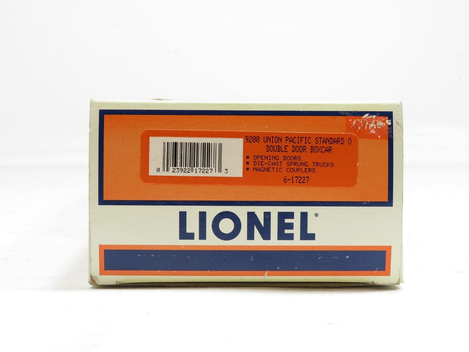 Lionel 6-17227 9200 Union Pacific Standard O Double Door Boxcar LN