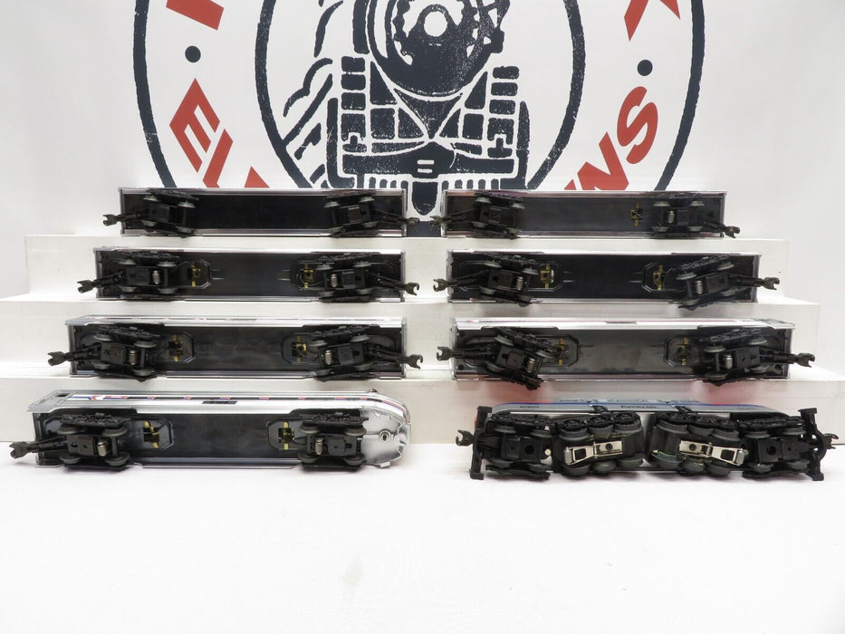 LIONEL 6-18303 Amtrak GG-1 Set with 7 Aluminum Passenger Cars LN