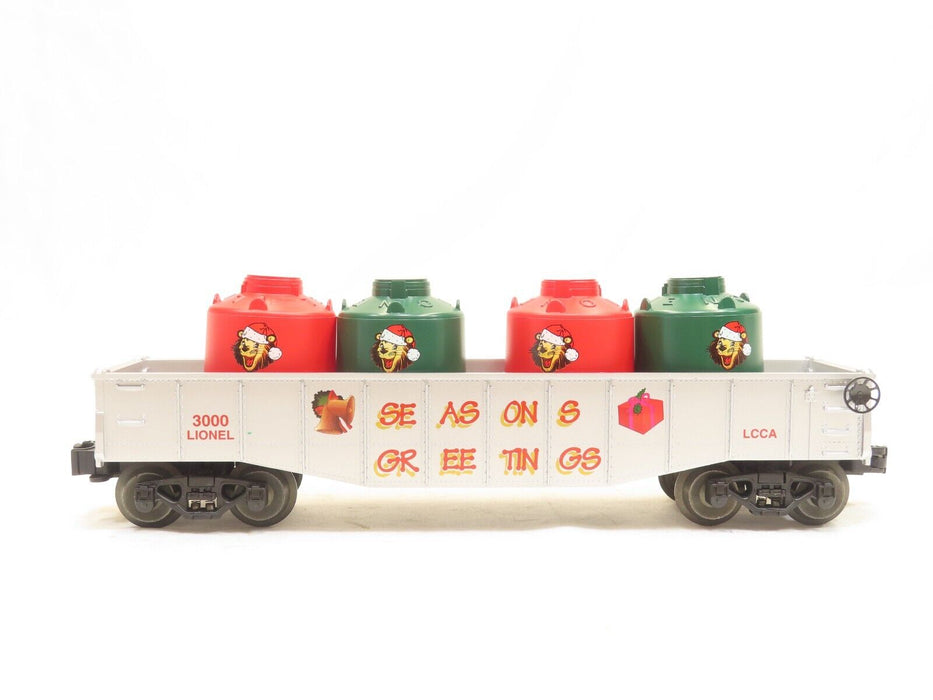 Lionel 6-3000 LCCA Seasons Greetings Christmas Gondola Car Limited Edition  NIB