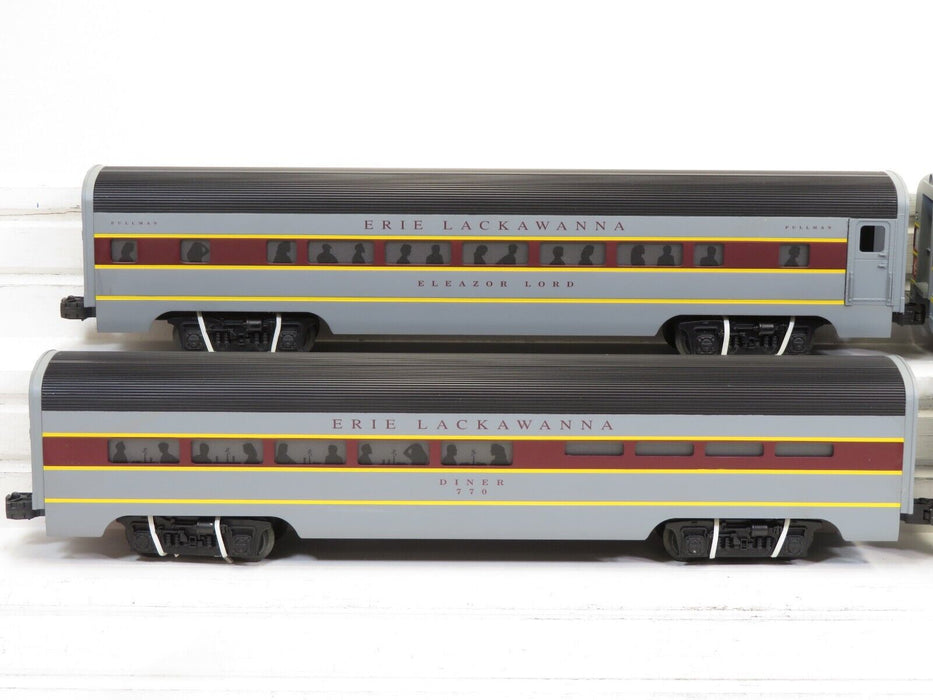 Lionel Erie Lackawanna Passenger Set (6-29125, 29126, 29123, 29124) LN 7744