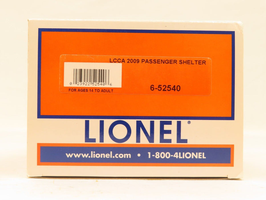 LIONEL 6-52540 LCCA 2009 Passenger Shelter NIB