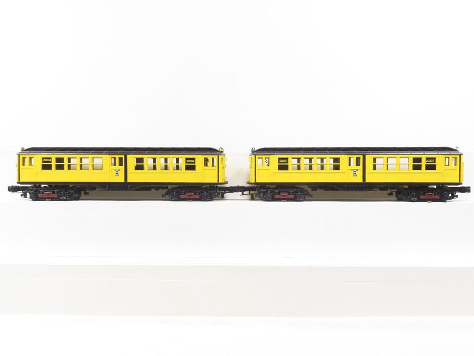 MTH 30-2758-3 Metropolitan Work Train 2-Car LO-V Subway Add-On Non Powered Set L