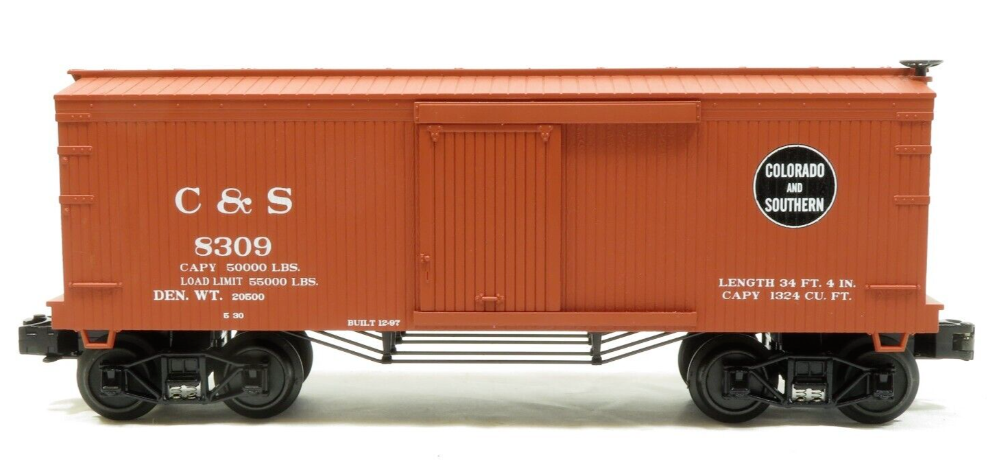 MTH 30-74164 Colorado & Southern 19th Century 34' Box Car NIB