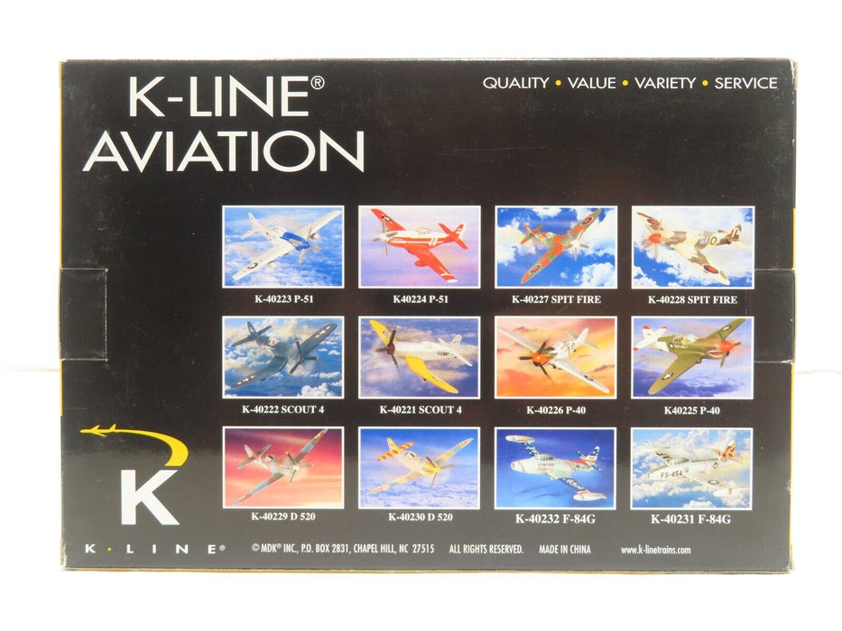 K-Line K-40232 USAF F-84G Fighter Plane NIB