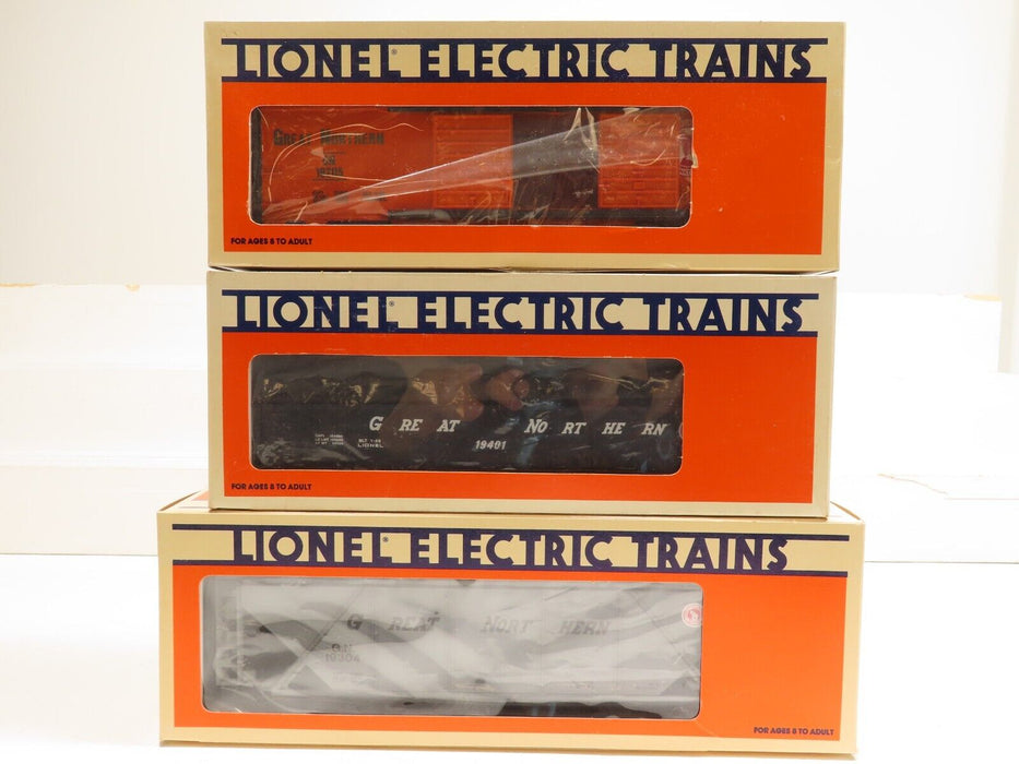 Lionel Lot of 3 Great Northern Gondola, BC & Hopper (19404, 19205, 19304) LN7678