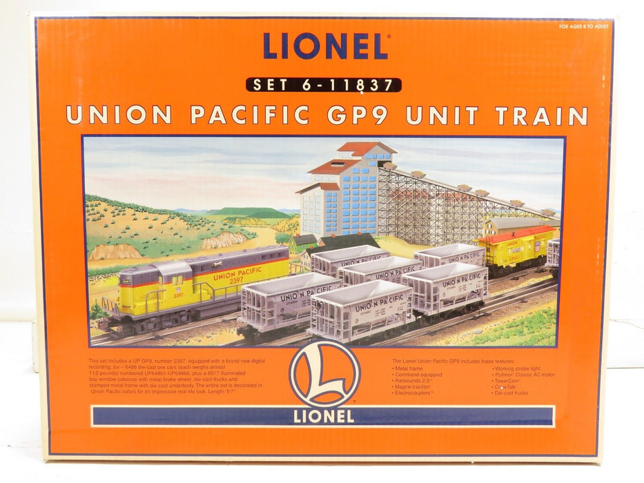 Lionel 6-11837 Union Pacific GP9 Unit Train LN