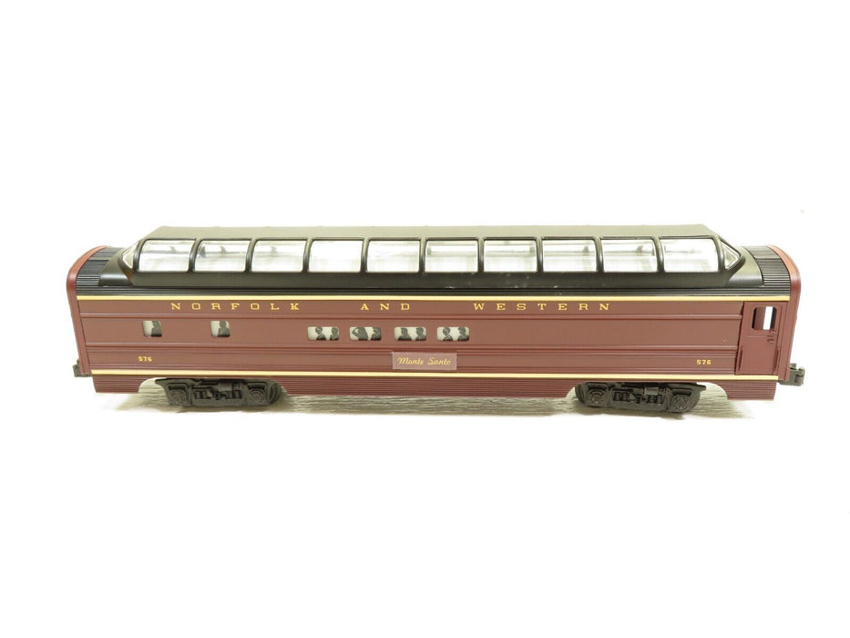 Lionel 6-19108 Norfolk And Western Full Vista Dome Car NIB