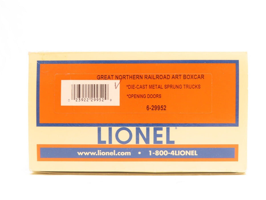 Lionel 6-29952 Great Northern Railroad Art Boxcar NIB