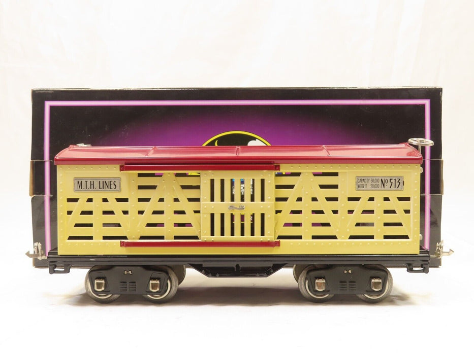 MTH 10-1088 Tinplate Traditions Lionel #513 Nickel Cattle Car LN