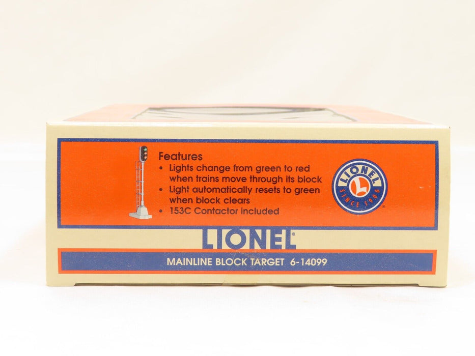 LIONEL 6-14099 Mainline Block Target NIB