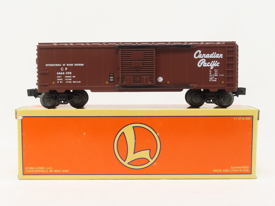 Lionel 6-29215 6464-398 Canadian Pacific Boxcar LN