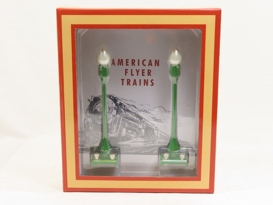 MTH American Flyer 11-90056 Teardrop Lamp Set Pea Green NIB