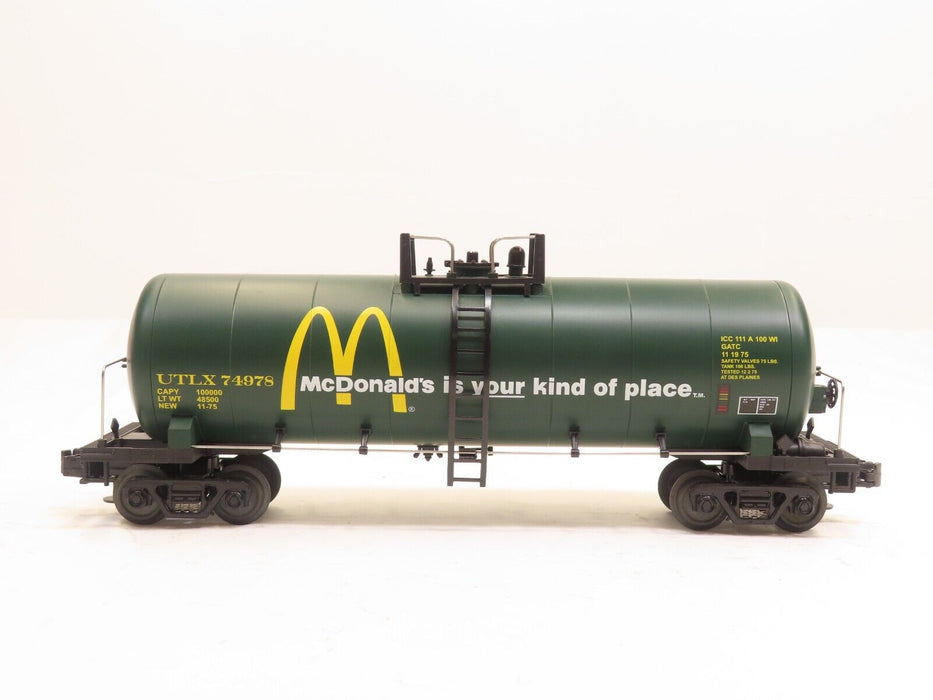 MTH 20-96021 McDonald's Tank Car LN