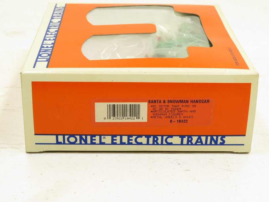 Lionel 6-18422 Santa & Snowman Handcar NIB