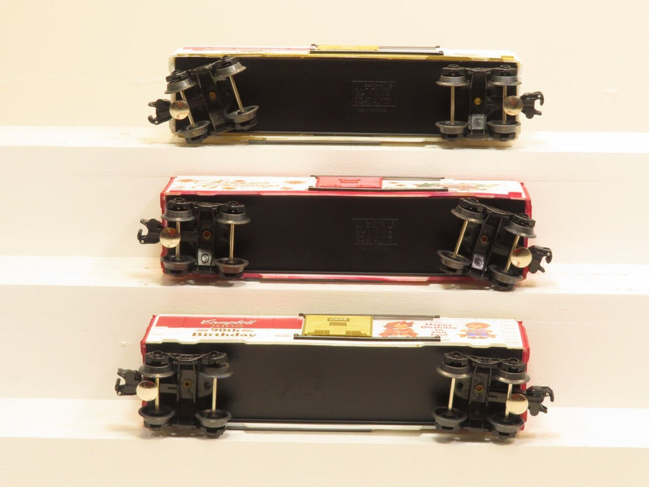 K-Line Lot of 3 Campbell's Boxcars K649201, K649202, K649203 NIB 7078