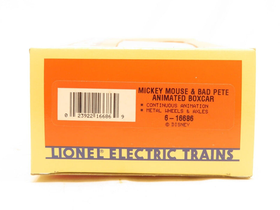 Lionel 6-16686 Mickey Mouse & Bad Pete Animated Boxcar NIB