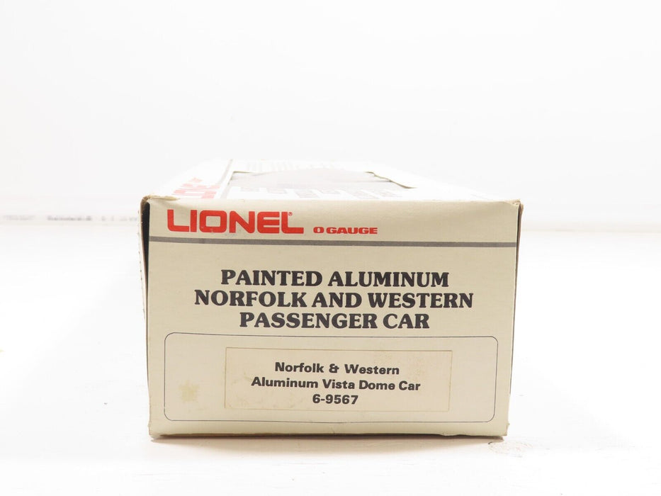 Lionel 6-9567 Norfolk & Western Aluminum Vista Dome Car NIB