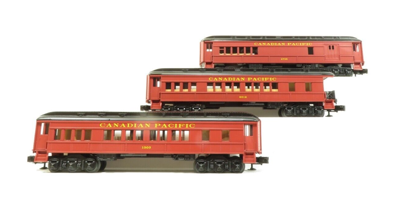 Lionel 6-81744 Canadian Pacific Baby Madison Car 3 Pack NIB