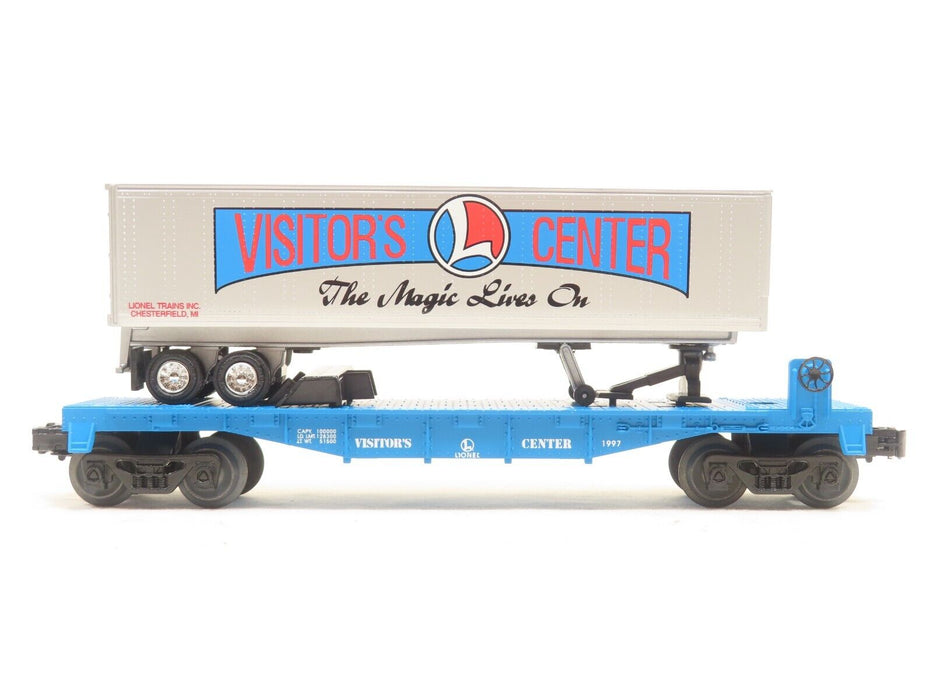 Lionel 6-19948 Visitor Center Flatcar w/Trailer LN