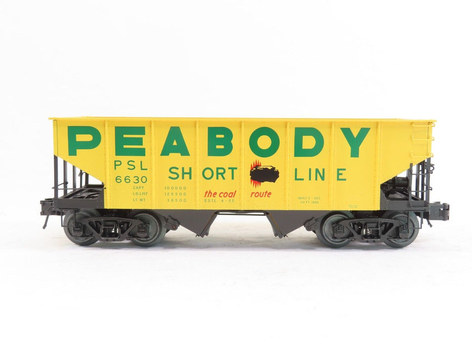 Atlas 3005821-4 O 55-Ton Coal Hopper Peabody #6630 NIB