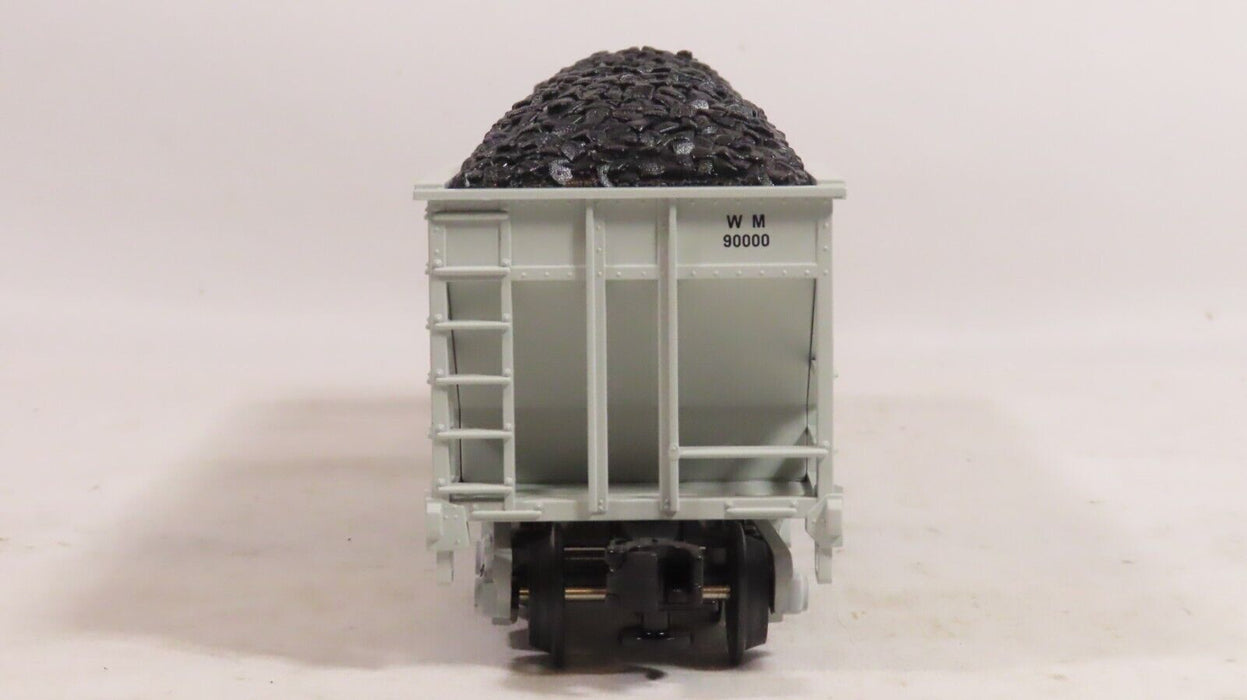 MTH 20-97402 Western Maryland 4-Bay Hopper w/ Coal Load LN