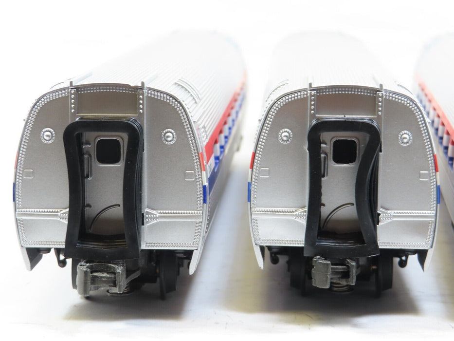 MTH 20-6519 Amtrak Amfleet 4-Car Set with Broken Couplers AS IS