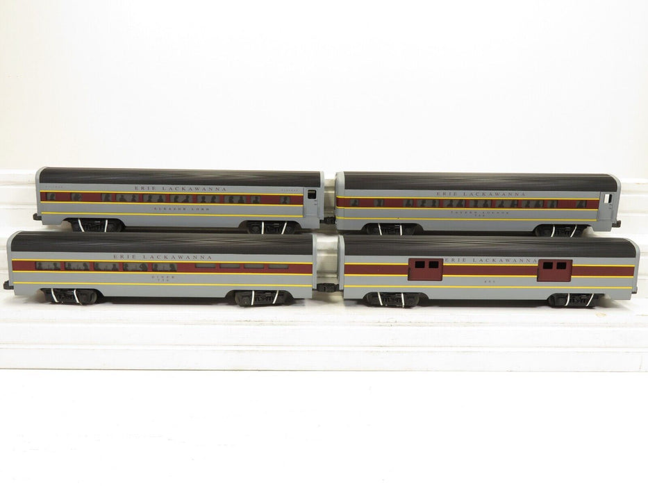 Lionel Erie Lackawanna Passenger Set (6-29125, 29126, 29123, 29124) LN 7744