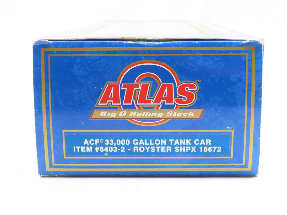 Atlas 6403-2 ACF 33,000 Gallon Tank Car Royster SHPX 18672 LN