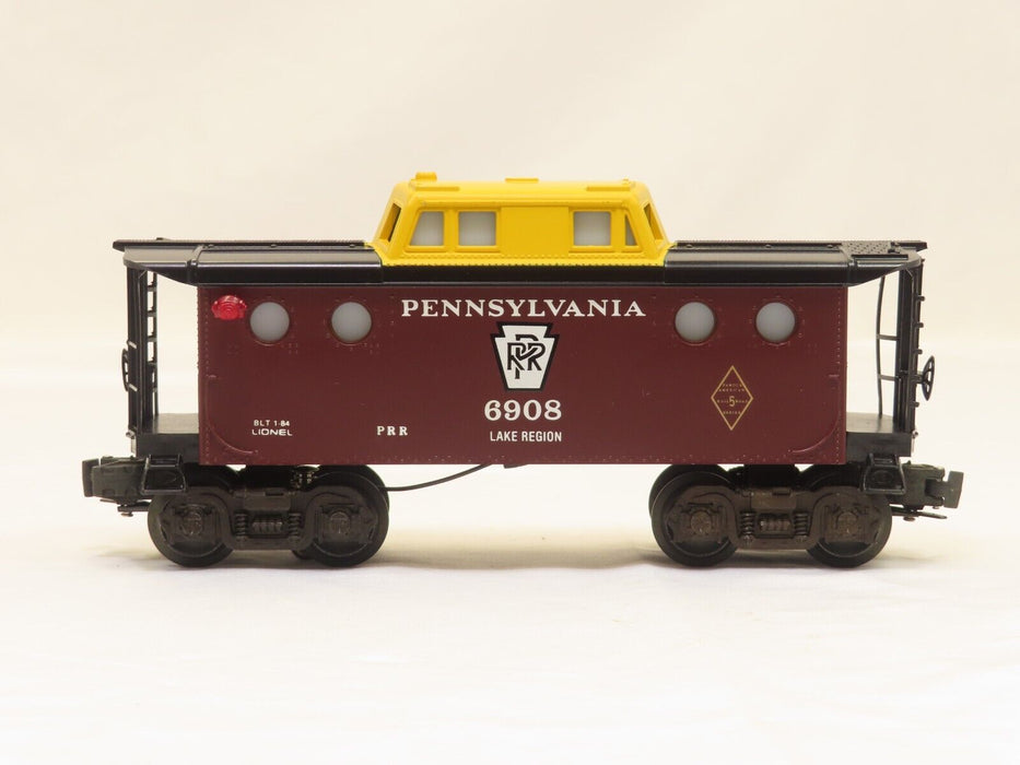 Lionel 6-6908 Pennsylvania Illuminated Porthole Caboose NIB