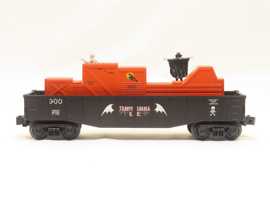 LIONEL 6-26855 HALLOWEEN AMINATED GONDOLA WITH DIE CAST TRUCKS LN