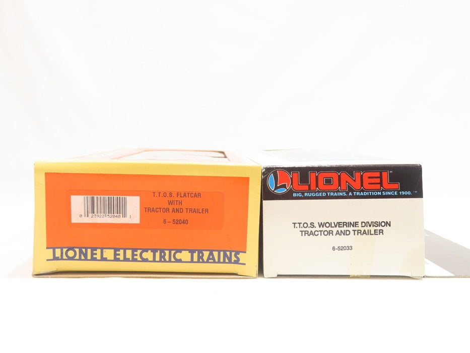 Lionel T.T.O.S. Wolverine  Flatcar, Tractor & Trailer Lot of 2 LN 6667