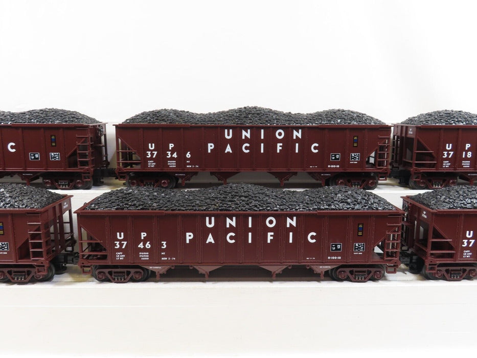 MTH 20-97404 Union Pacific 4 Bay Hopper 6 Car Set LN