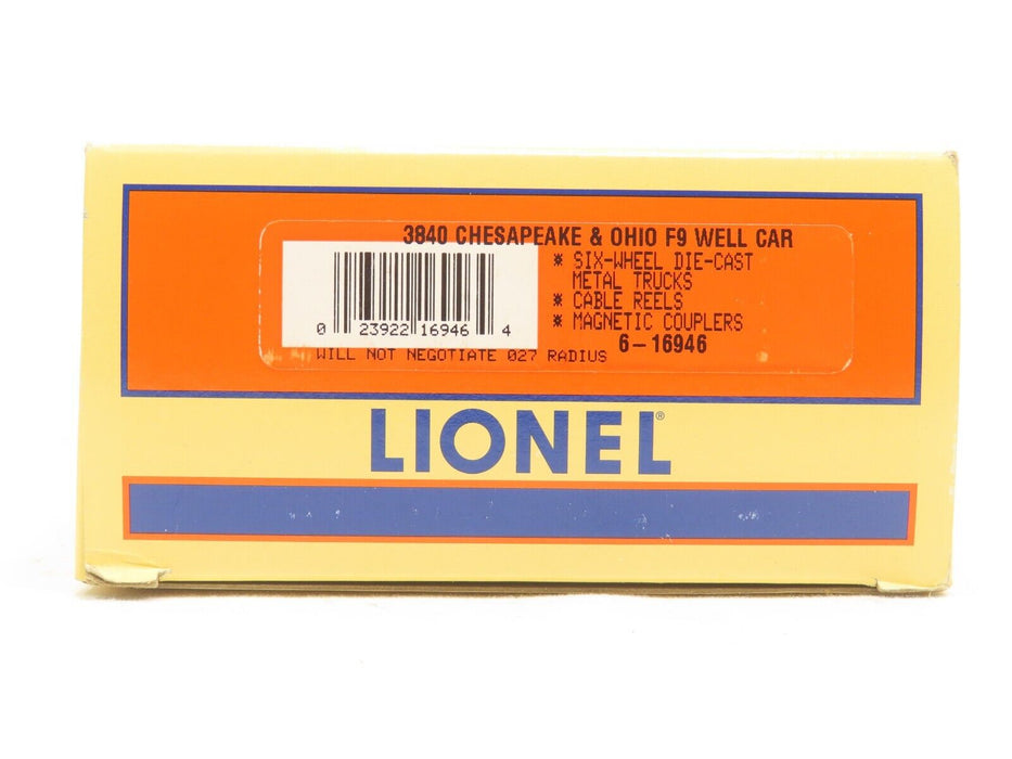 Lionel 6-16946 3840 Chesapeake & Ohio F9 Well Car LN