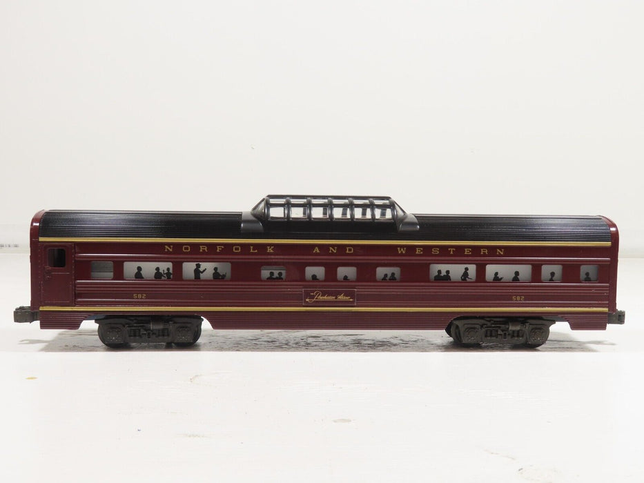 Lionel 6-9567 Norfolk & Western Aluminum Vista Dome Car NIB