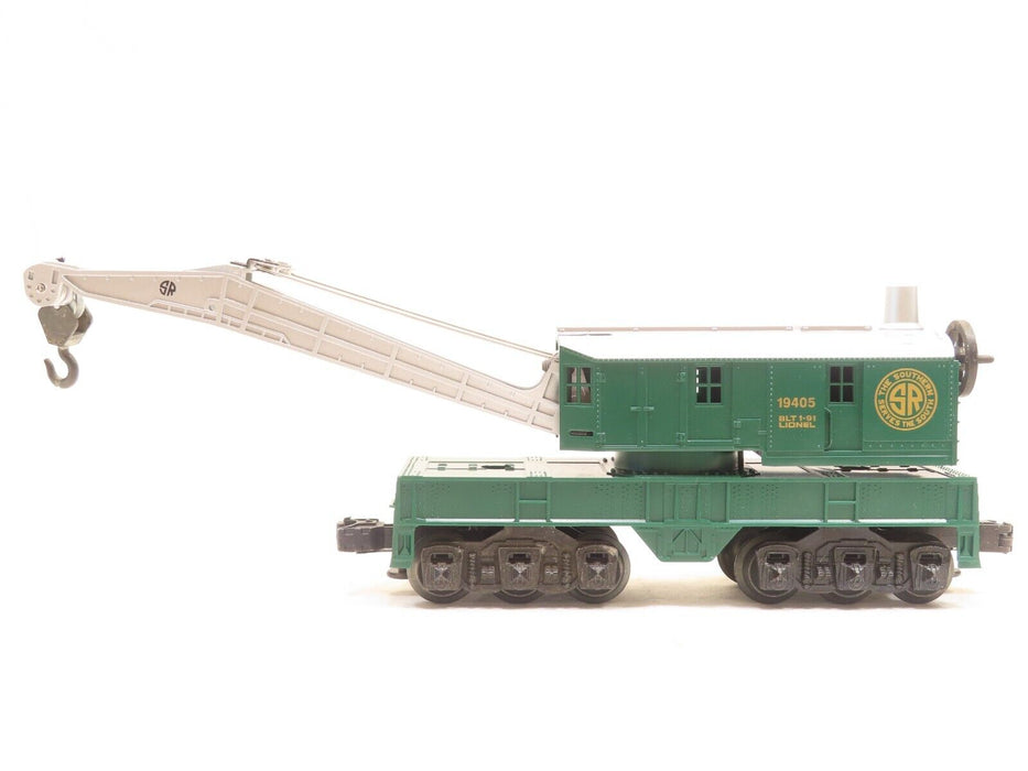 Lionel 6-19405 Southern 6 Wheel Crane Car LN