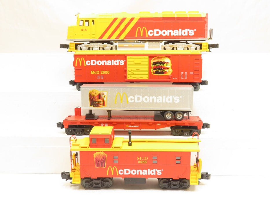 MTH 30-4042-0 McDonalds F40ph RTR Train Set W/Loco Sound LN