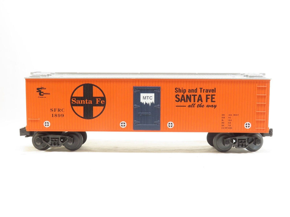 MTH RK-7808L Santa Fe Orange & Silver Semi-Scale Reefer Car LN