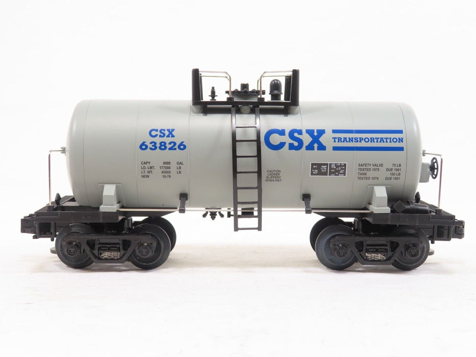 MTH 20-96003 CSX 8000 Gal. Tank Car LN