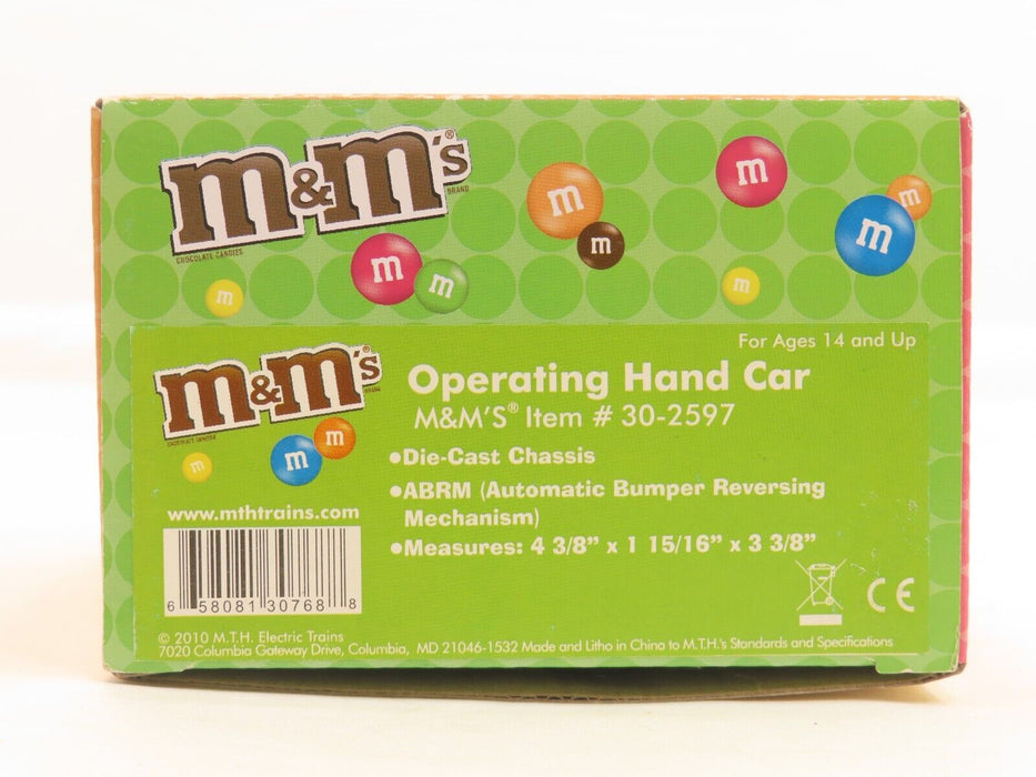 MTH 30-2597 M&Ms Operating Hand Car LN