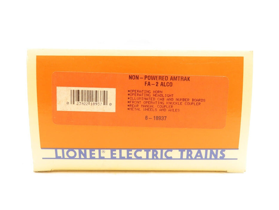 Lionel 6-18937 Non-Powered Amtrak FA-2 Alco LN