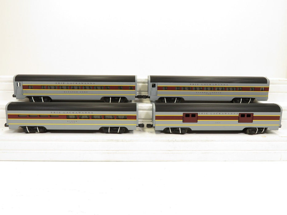 Lionel Erie Lackawanna Passenger Set (6-29125, 29126, 29123, 29124) LN 7744