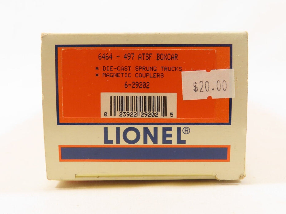 Lionel 6-29202 6464-497 ATSF Boxcar LN