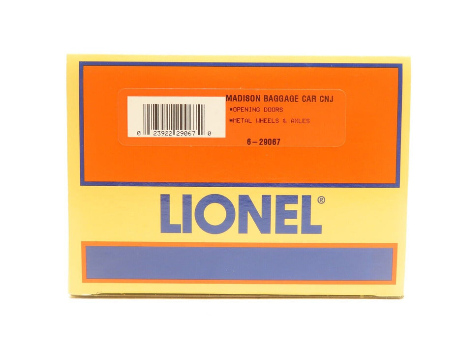 Lionel 6-29067 CNJ Madison Baggage Car LN