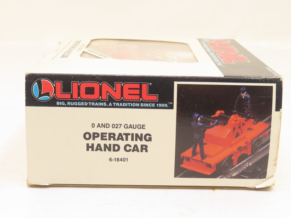 LIONEL 6-18401 Operating Hand Car LN