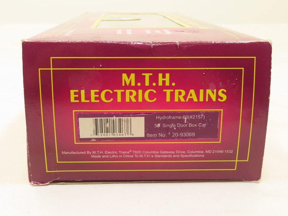 MTH 20-93069 Hydroframe-60 #2157 50' Single Door Box Car LN