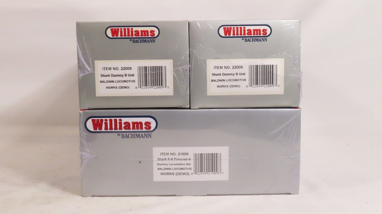 Williams 21909 Baldwin Shark AA Powered & Dummy Loco Set #22009 NIB